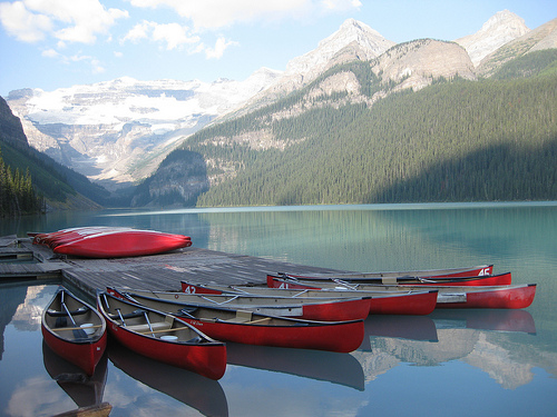 Canoës à Lac Louise