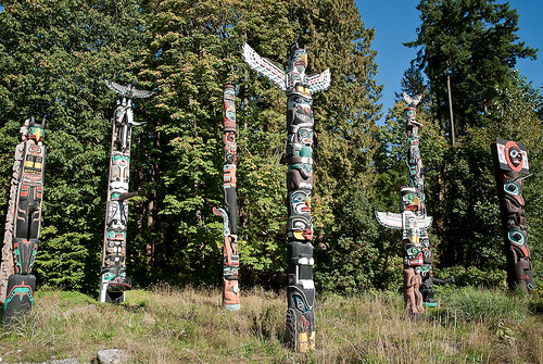 Totems au parc Stanley